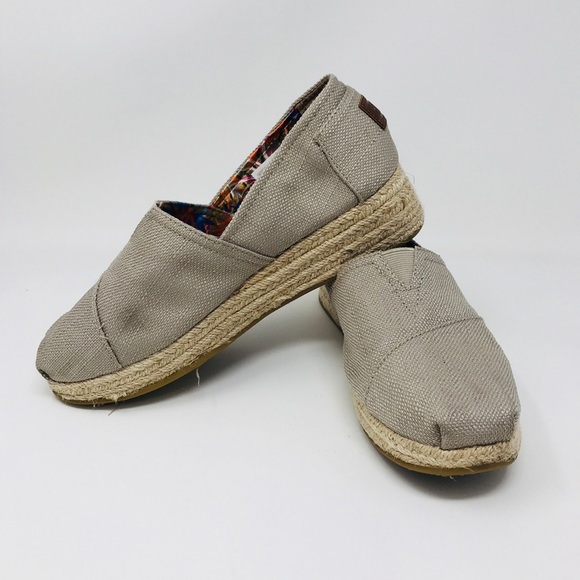 bobs wedge canvas shoe